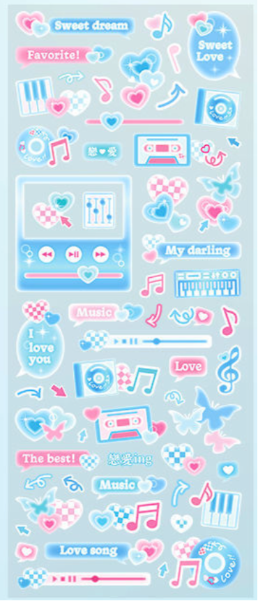 Y2K sweet dream stickers