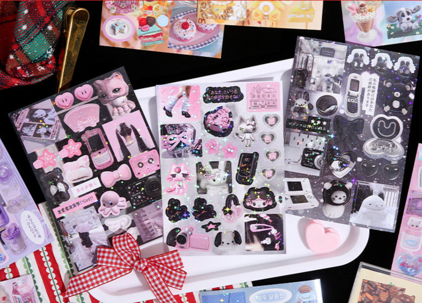 50 Pages Retro Kawaii Sticker Book