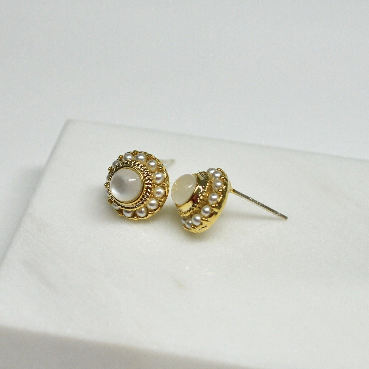 Cat Eye Stone Earrings