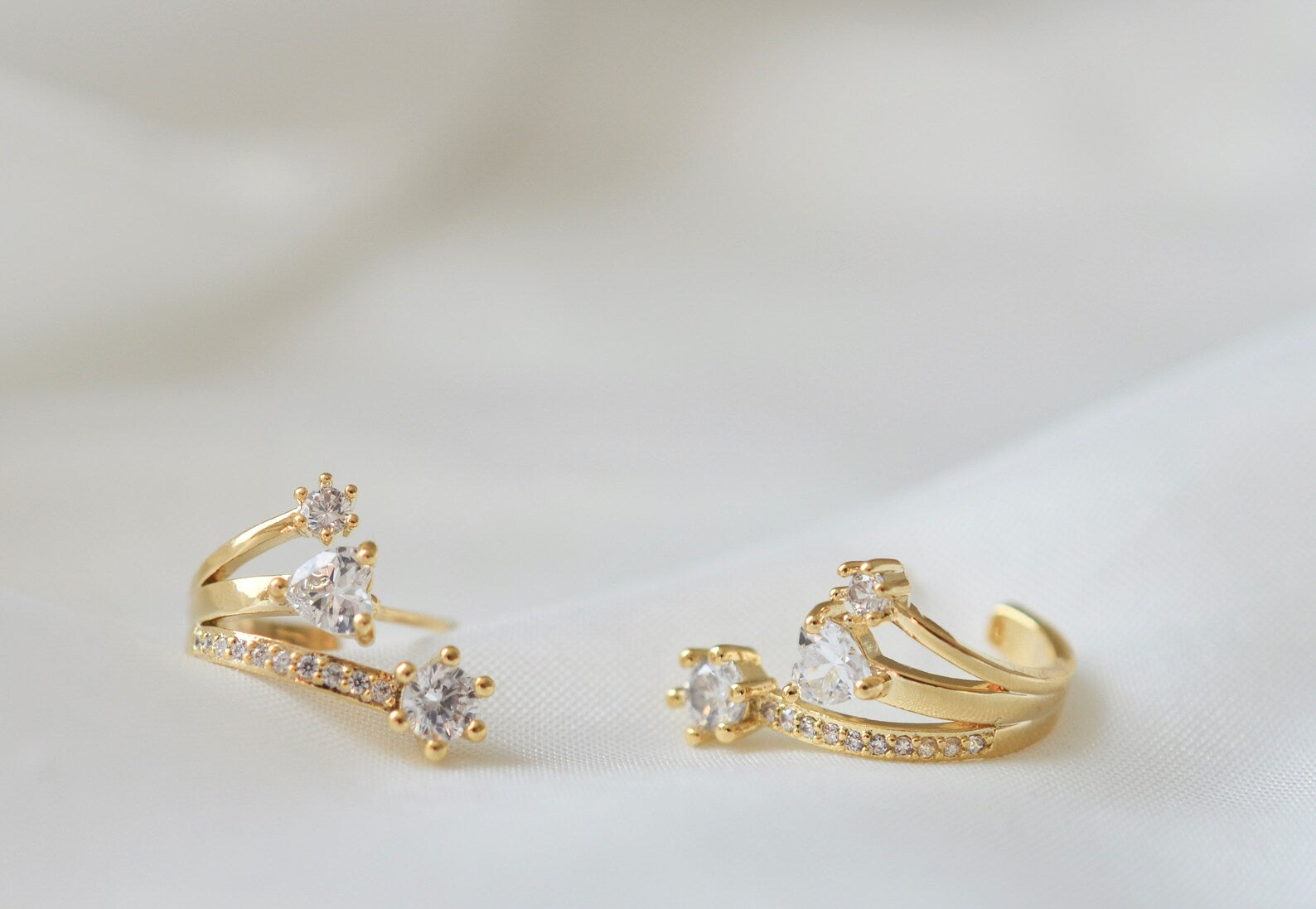 Gold Star Huggie Earrings