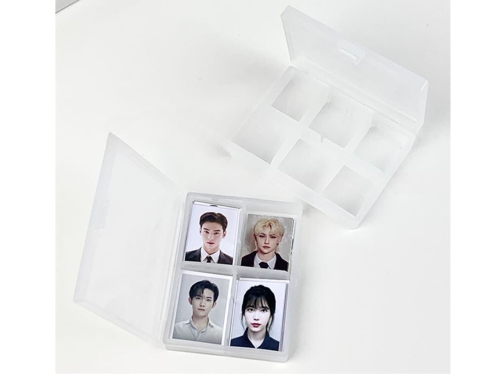 Matte minimalist 1 inch photocards storage box