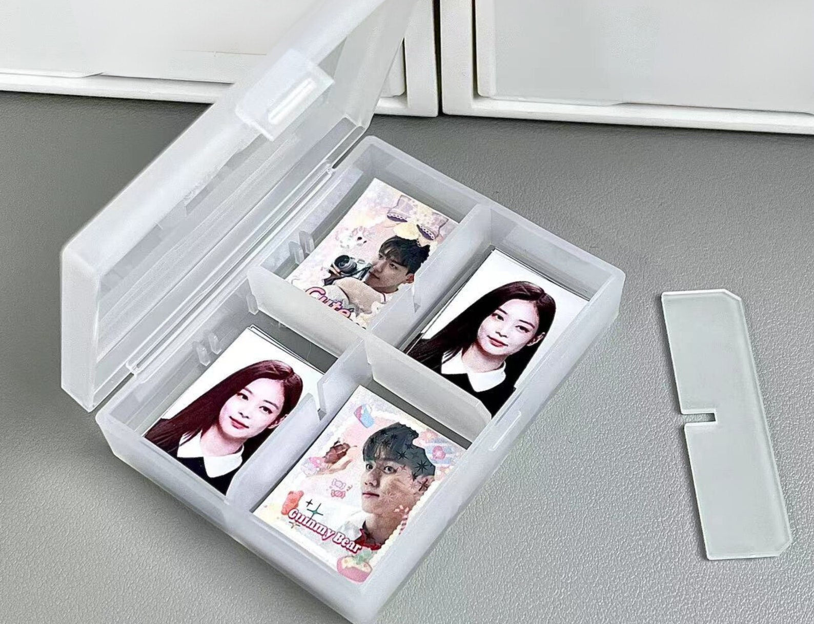 Single Mini Photo Box Matte minimalist 1 inch photocards storage box