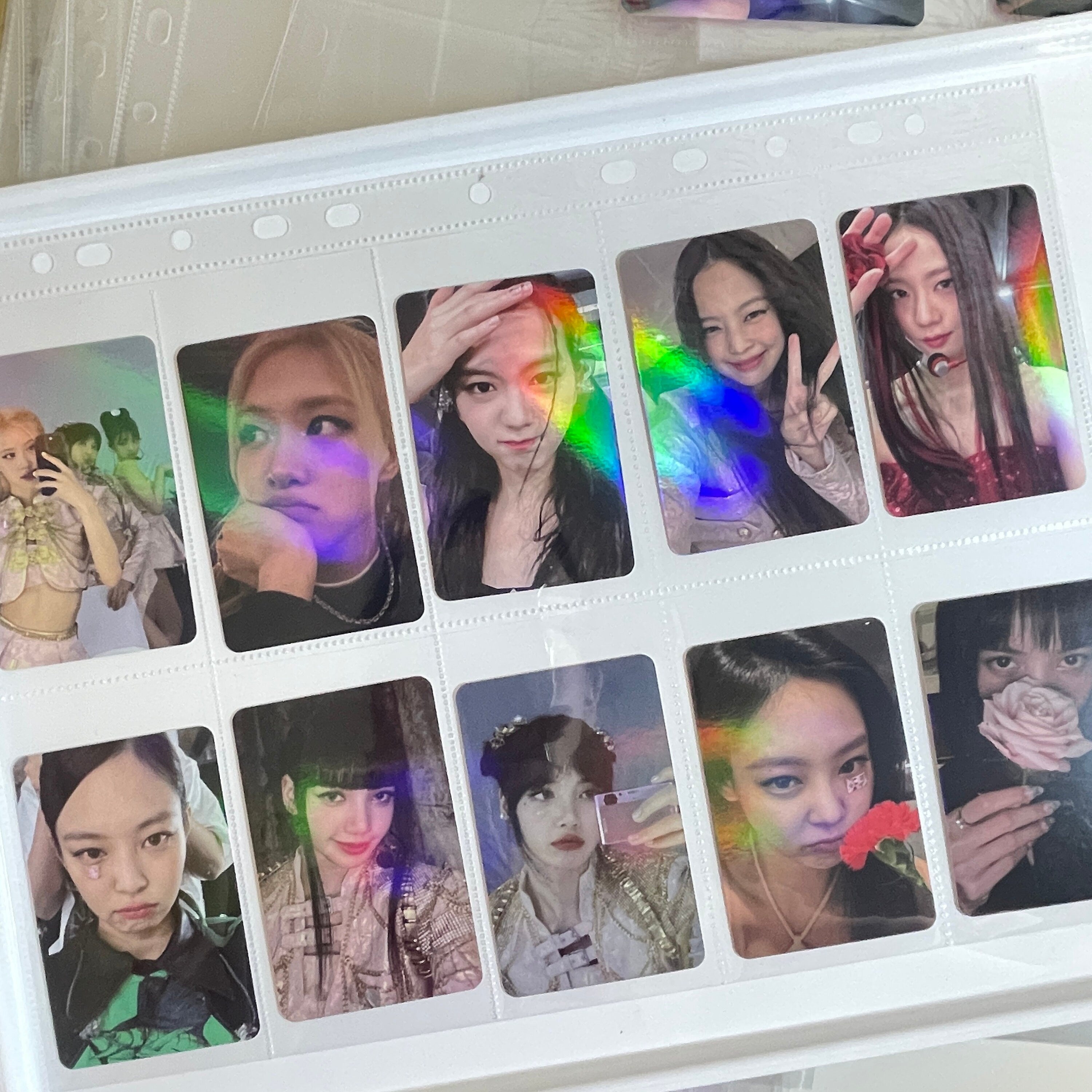 kpop binder, binder refill, insert page, a4 binder, 10 pockets refill page