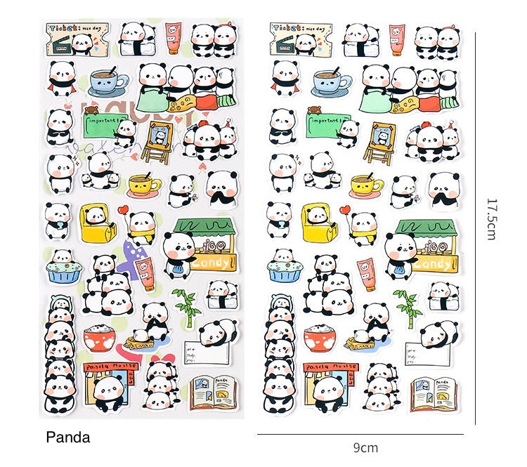 Cute Animal Sticker Sheet