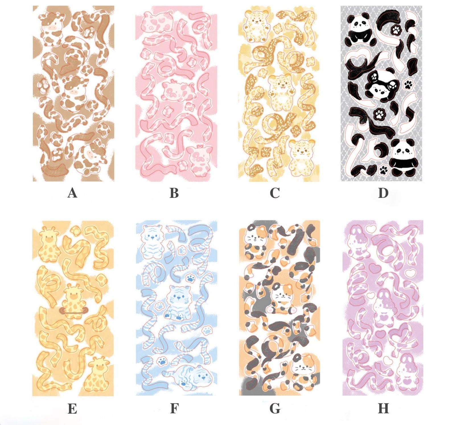 Animal Ribbon Sticker