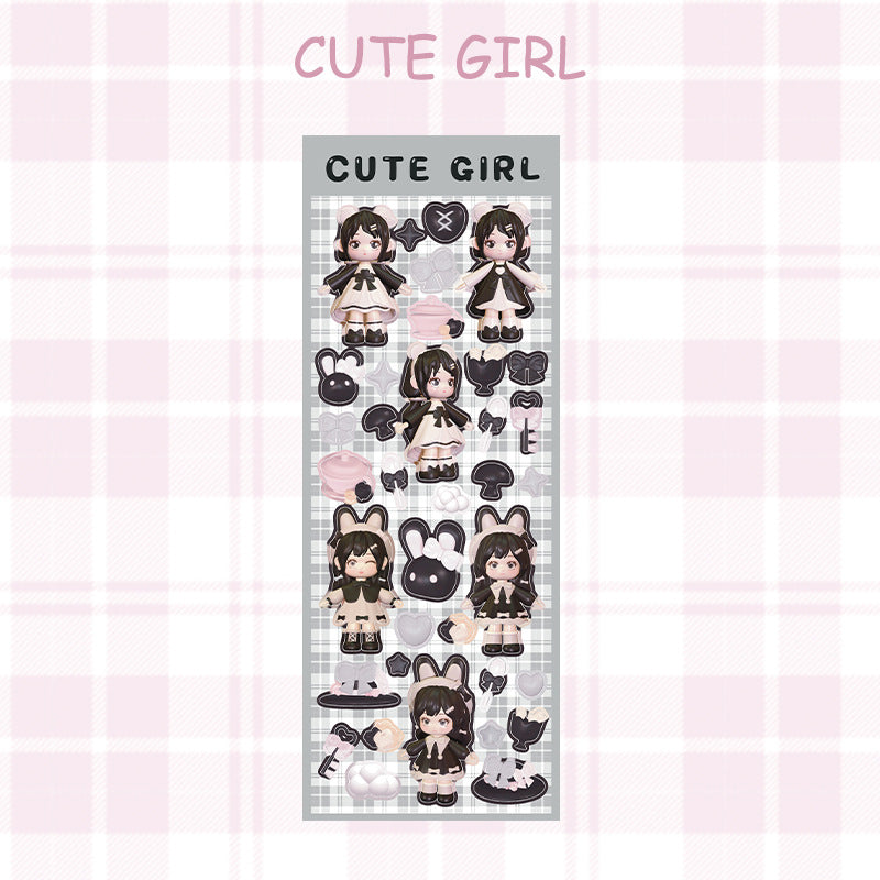 Cute Girl Sticker