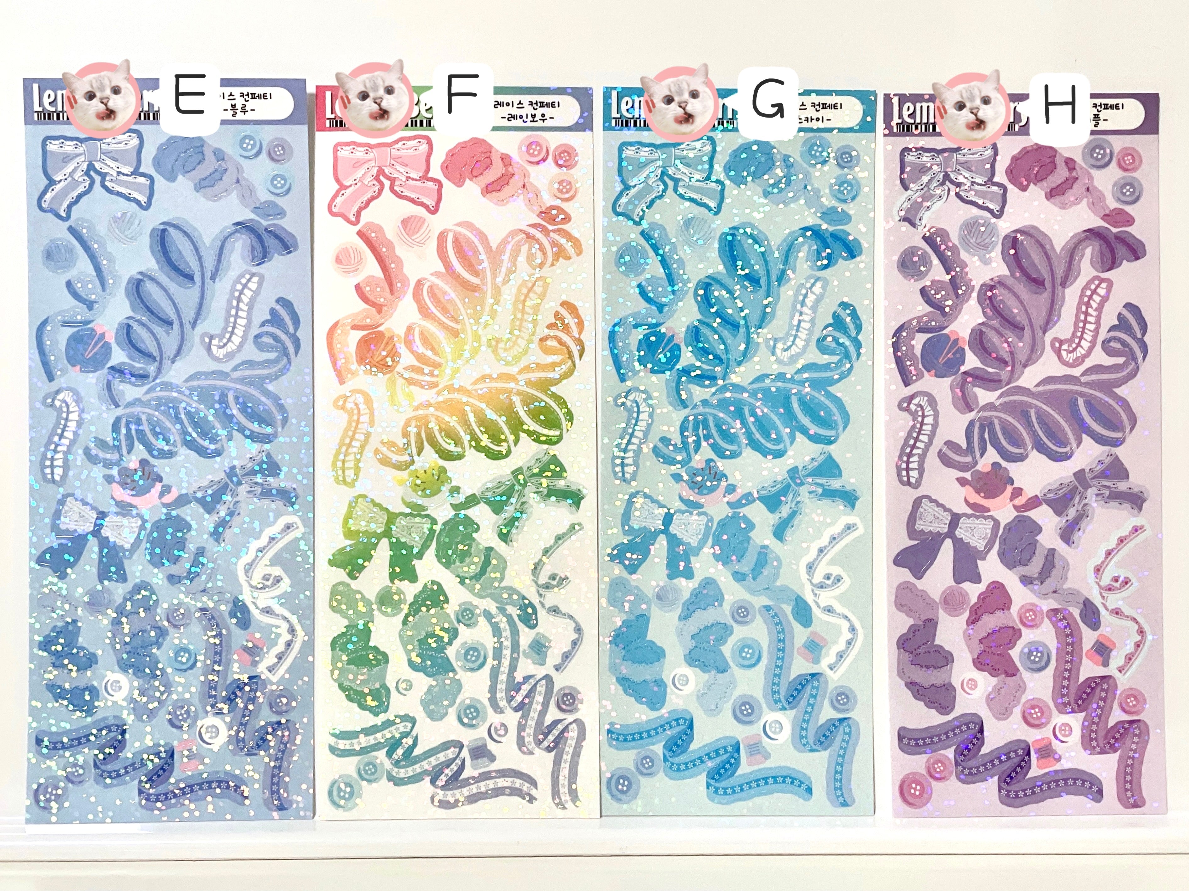 Lace Ribbon Stickers