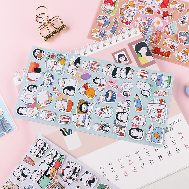 Cute Animal Sticker Sheet