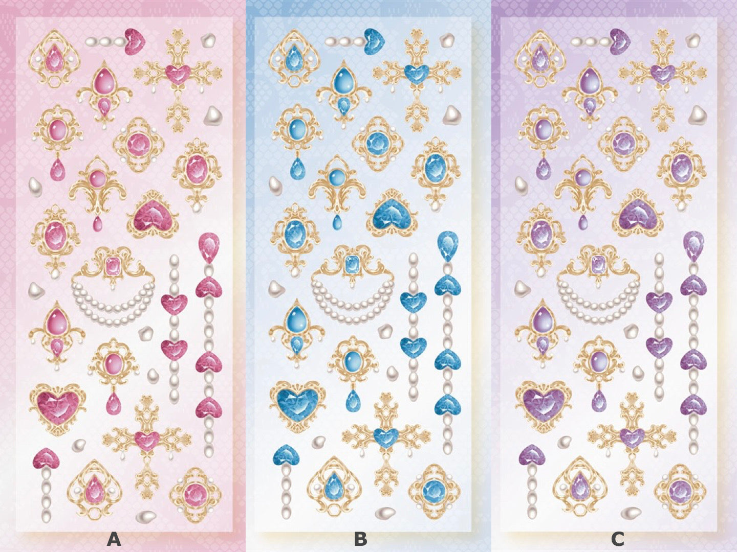 Rococo Flower Sticker Rococo Gem Sticker