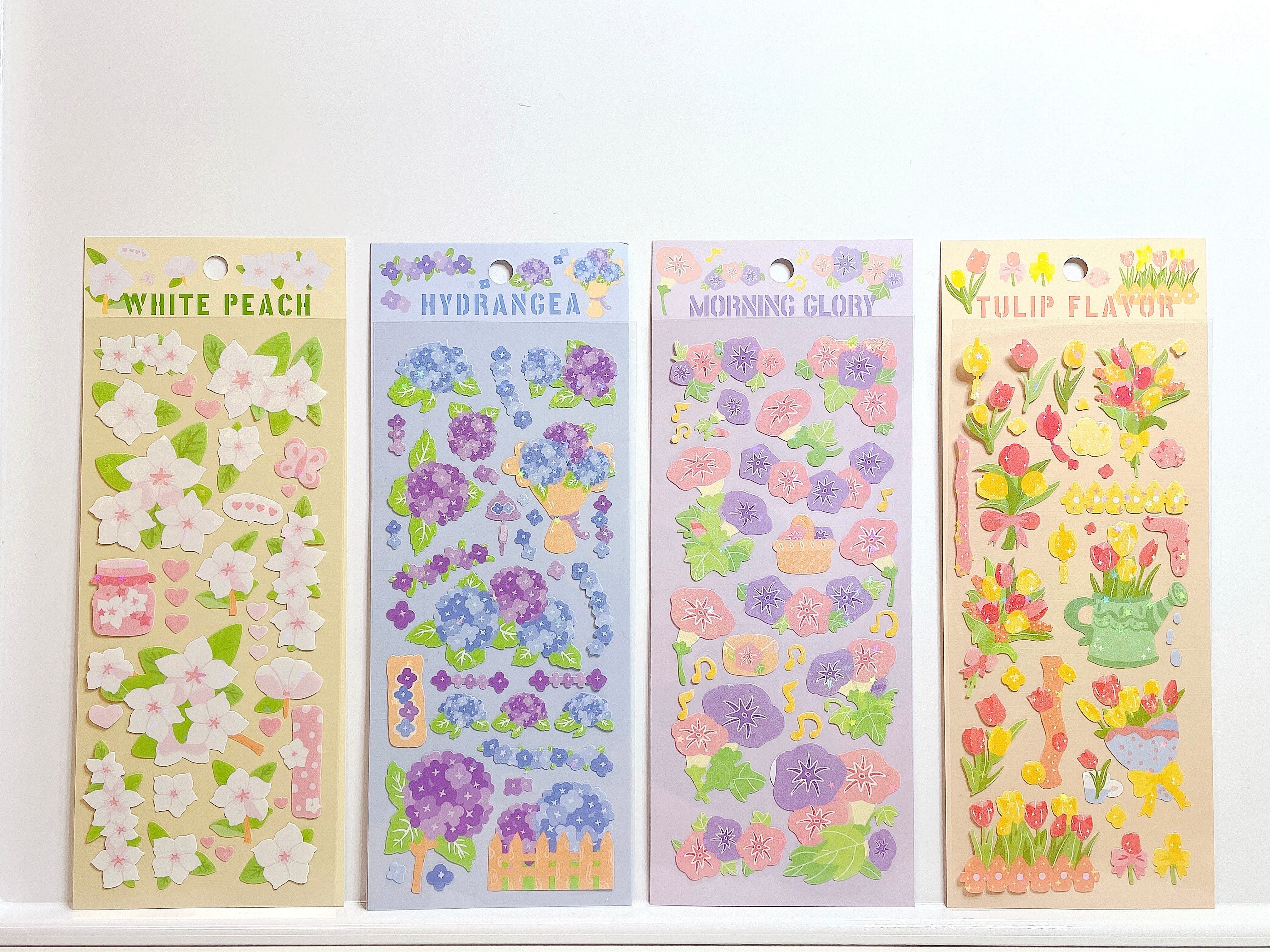 Sparkle Flower Sticker Sheet