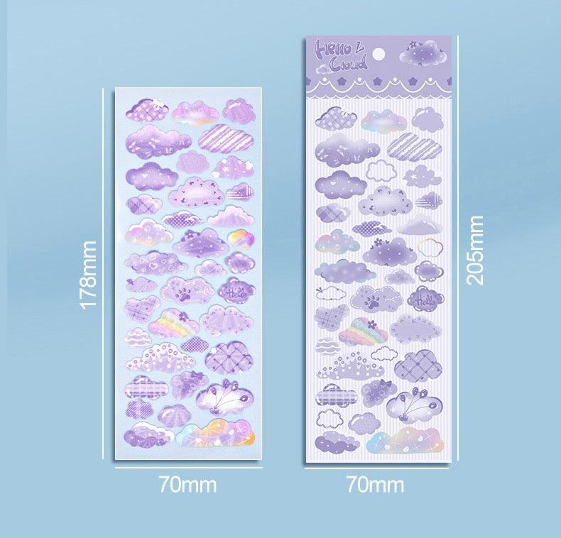 Colorful Cloud Sticker
