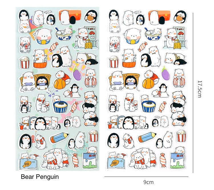 Cute Animal Sticker Sheet