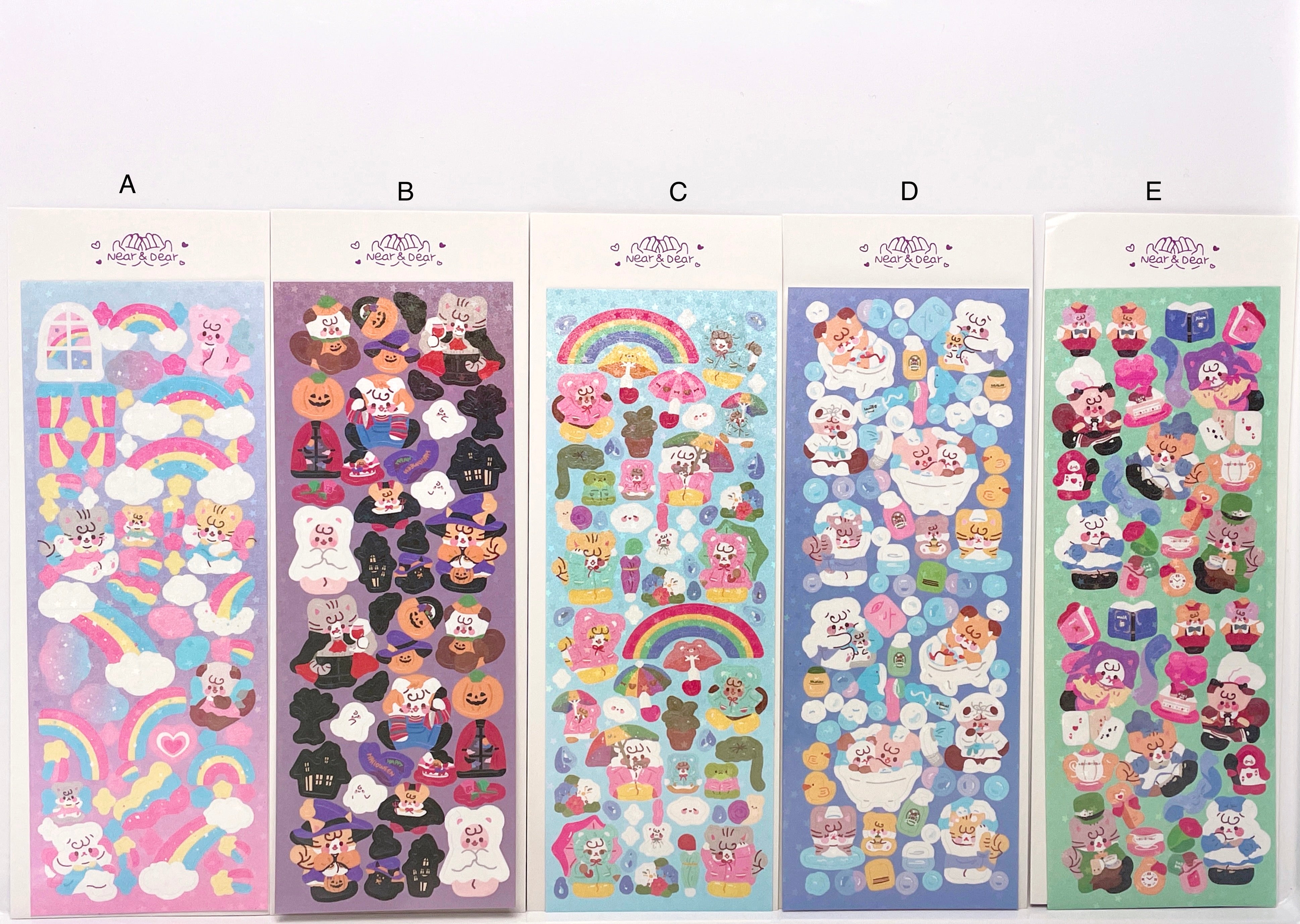 Kawaii rainbow cat sticker