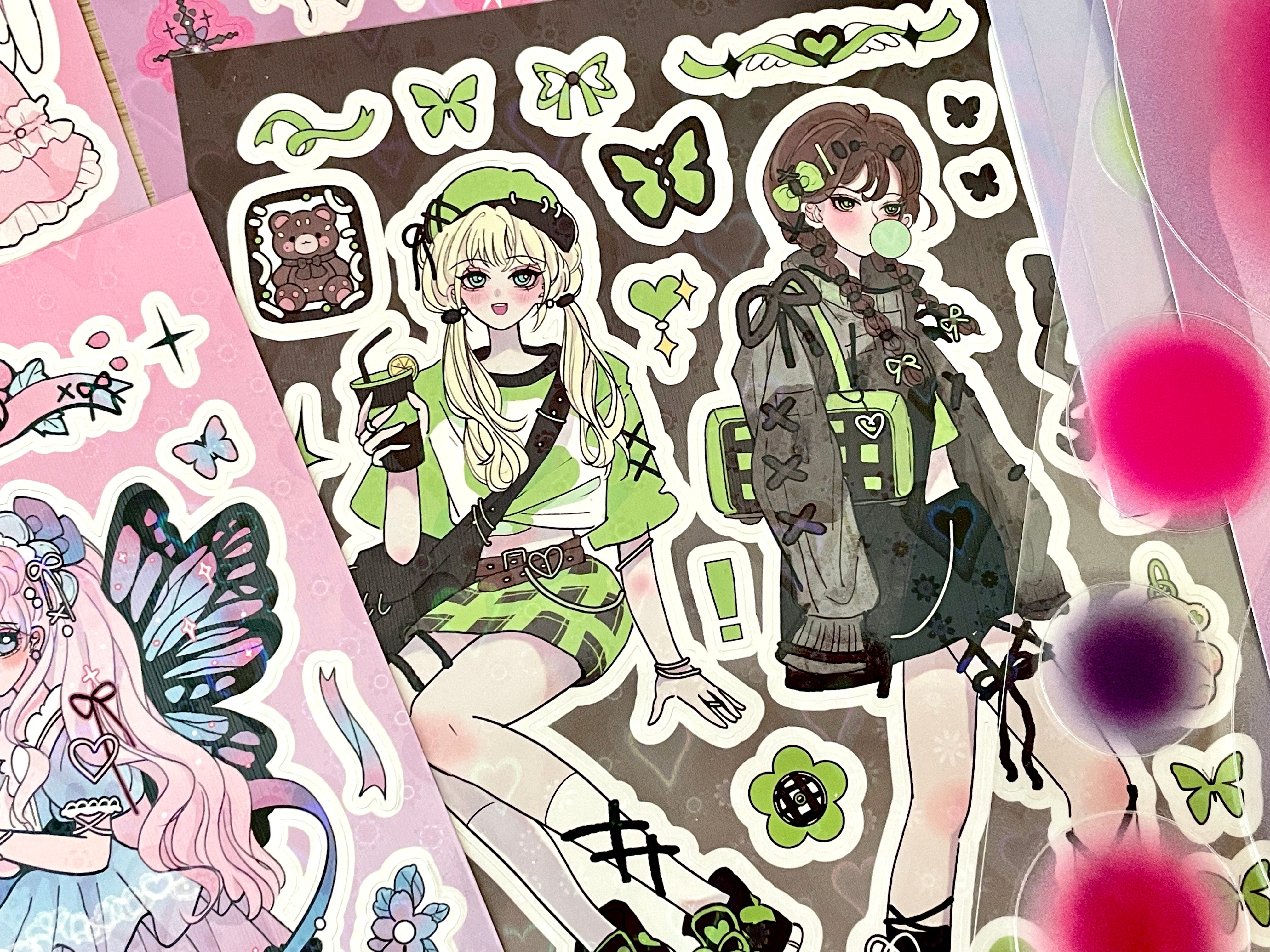Anime Girl Stickers
