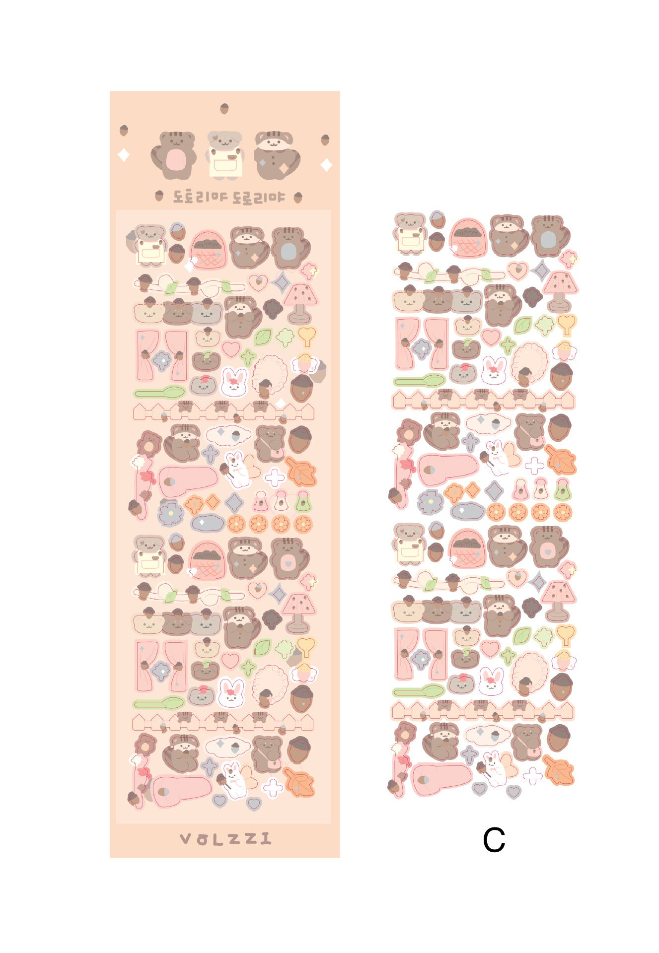 Bear and Bunny Sticker
