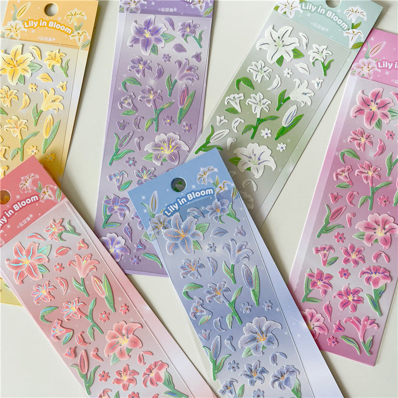 Lily Flower Toploader Deco Sticker