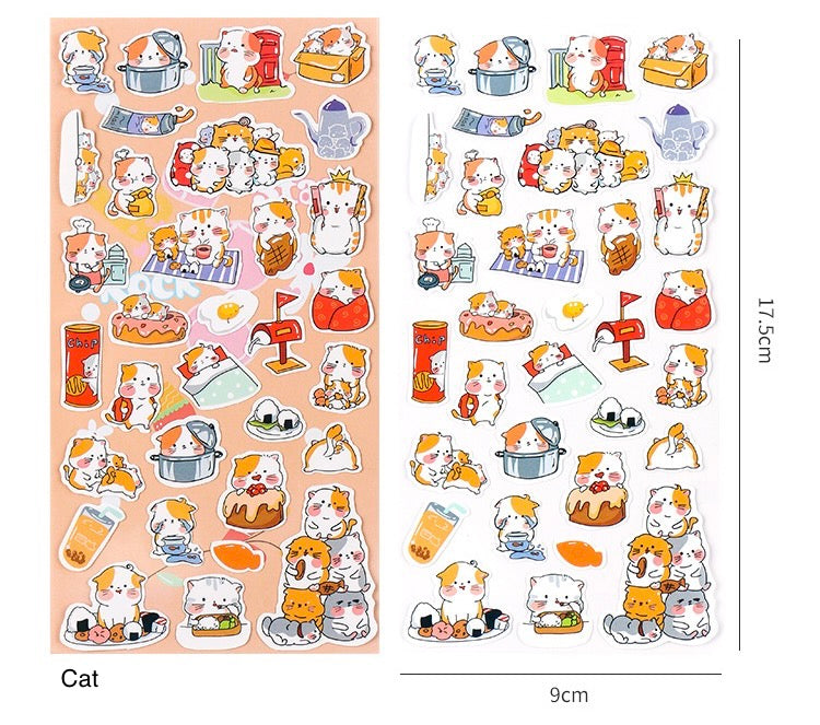 Cute Animal Sticker Sheet