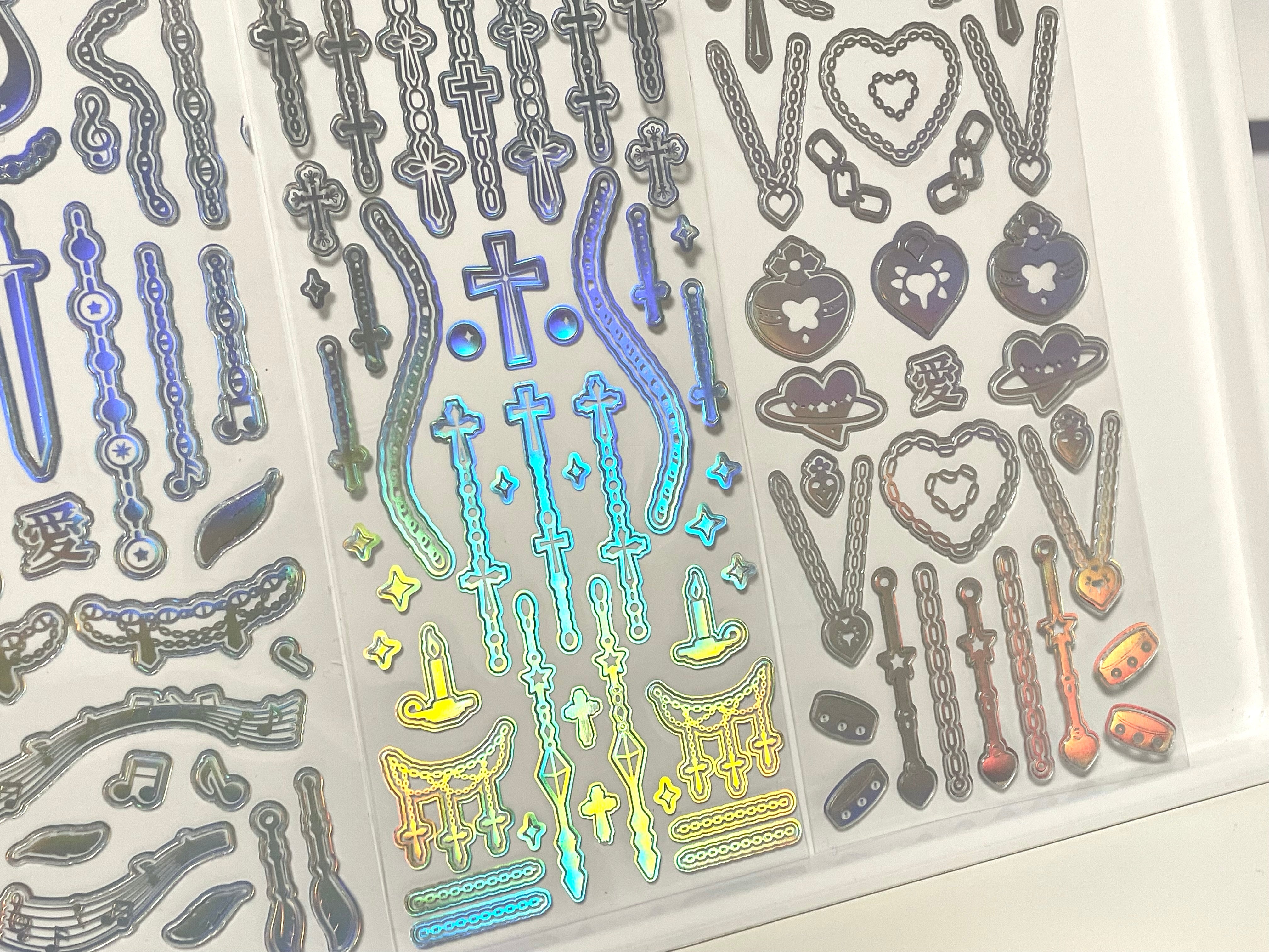Chain Language Sticker Chain & Lock Sticker Sheet