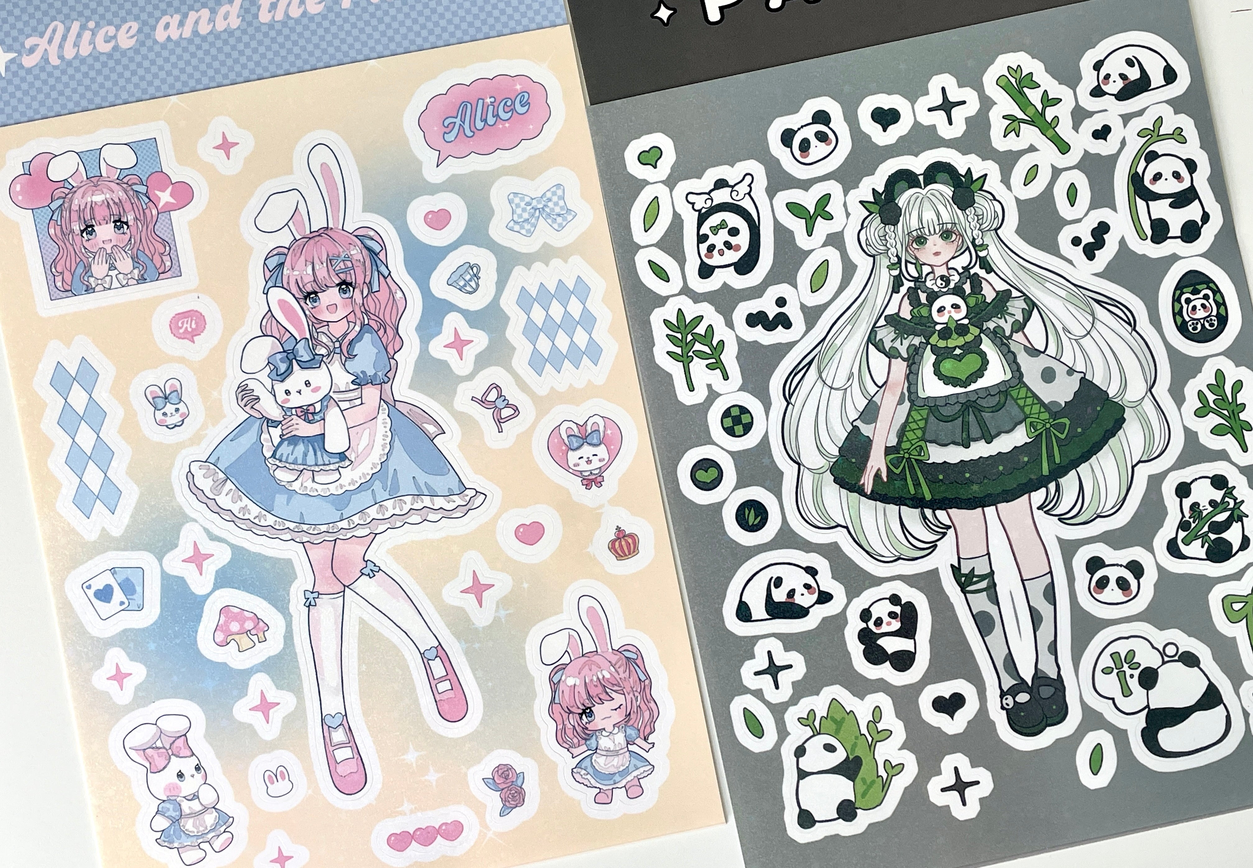 Comic Girl Sticker Sheet
