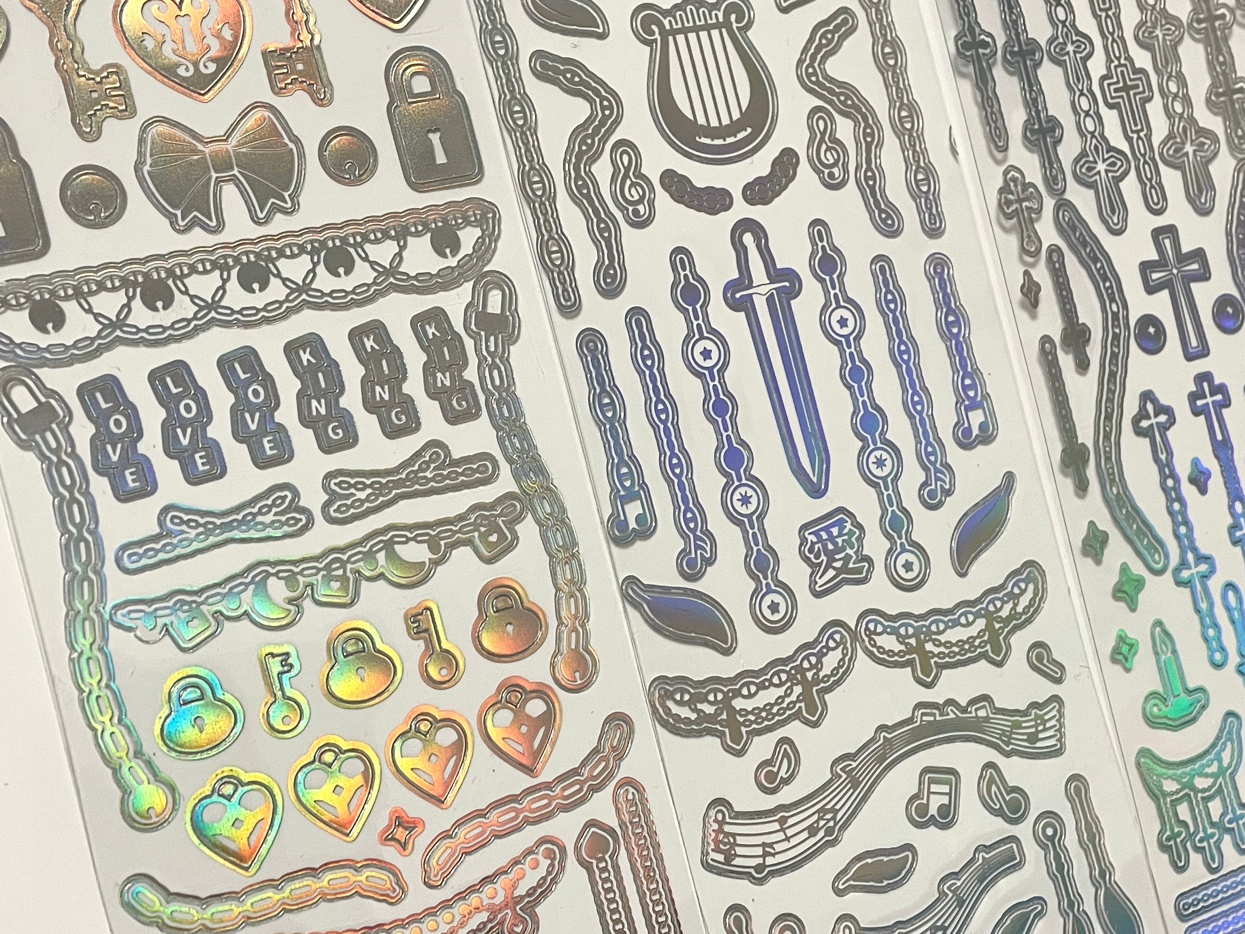 Chain Language Sticker Chain & Lock Sticker Sheet