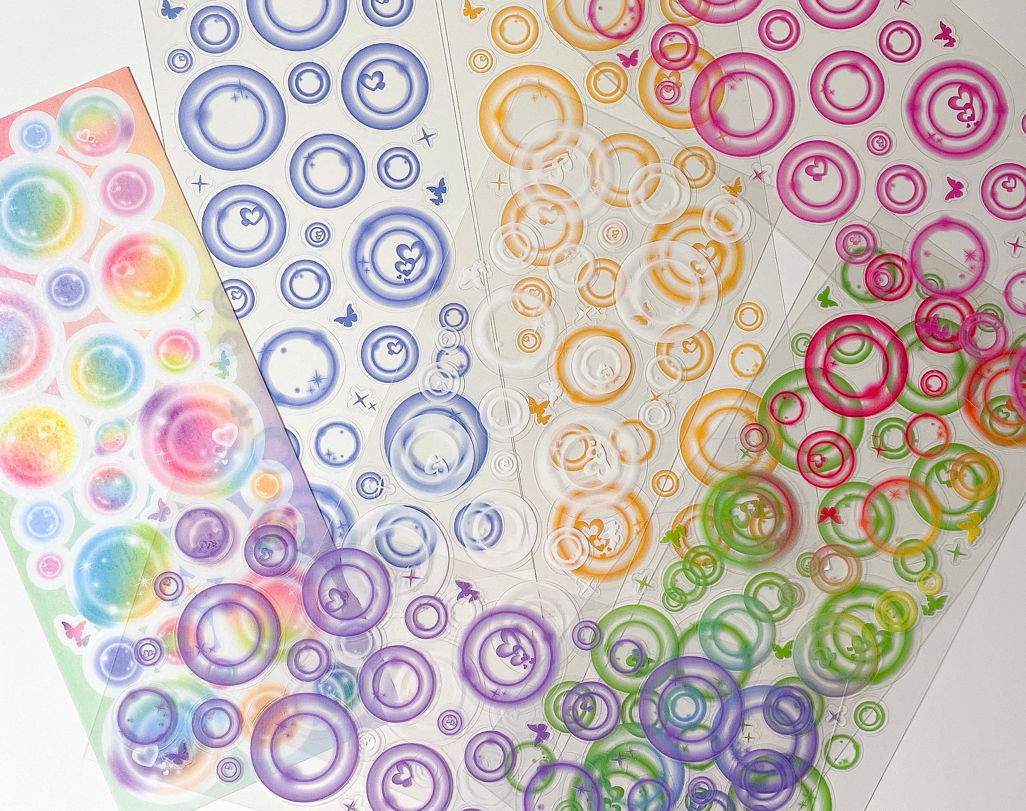 Butterfly and Bubbles Sticker