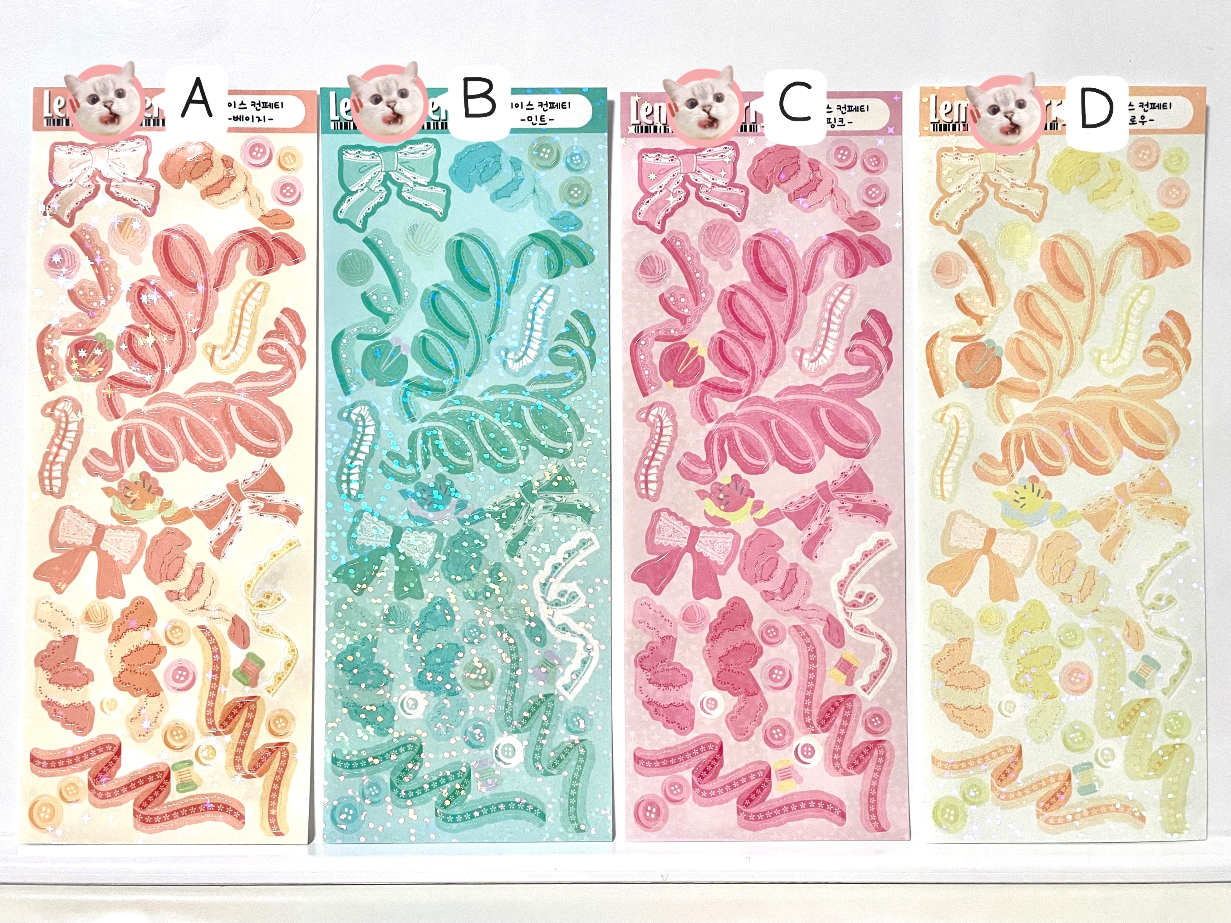 Lace Ribbon Stickers