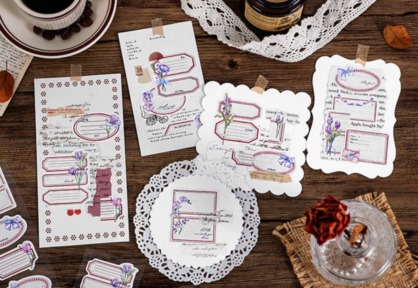 Flower Frame Sticker Sheet