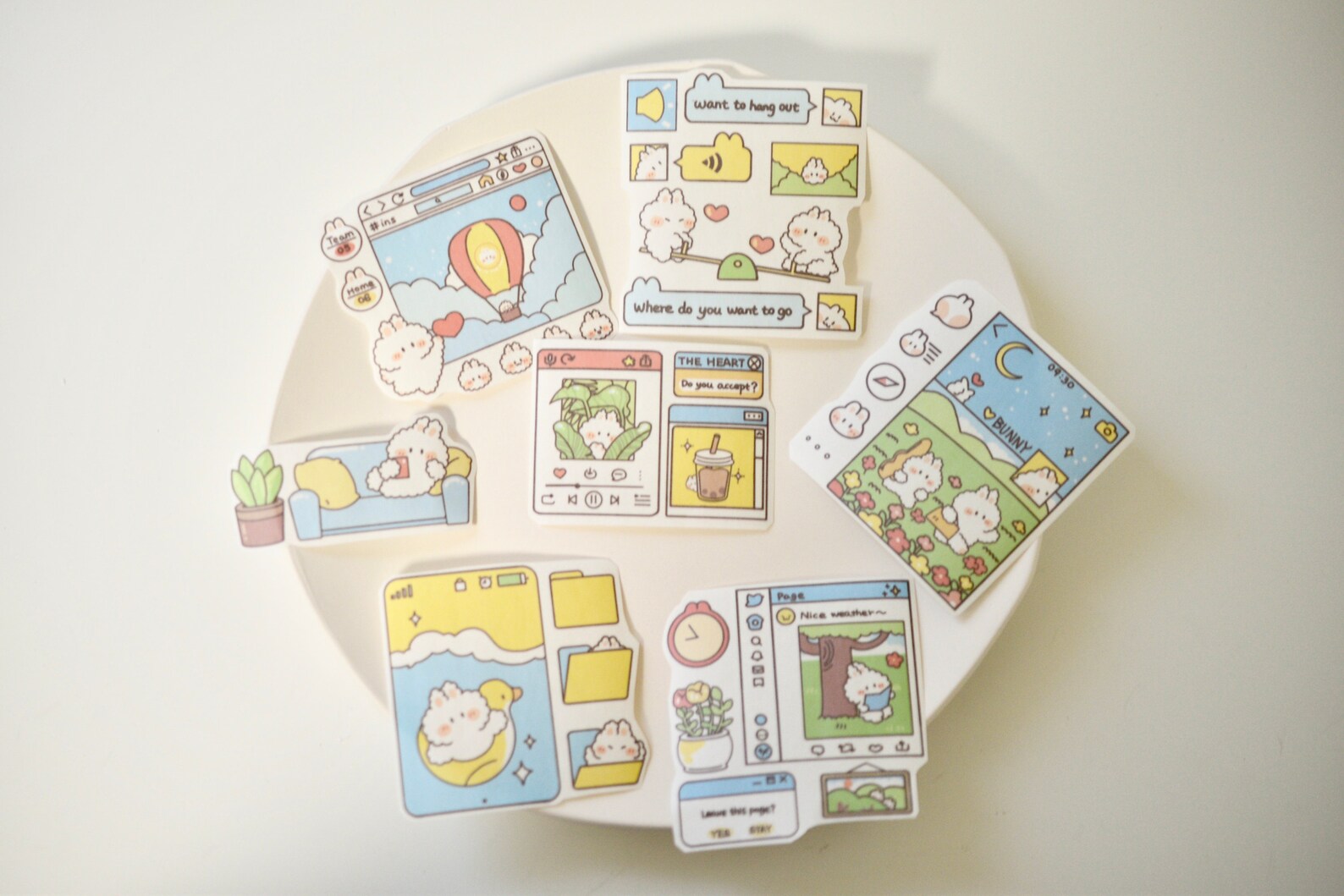 Cute animal stickers, scrapbook stickers, note book sticker