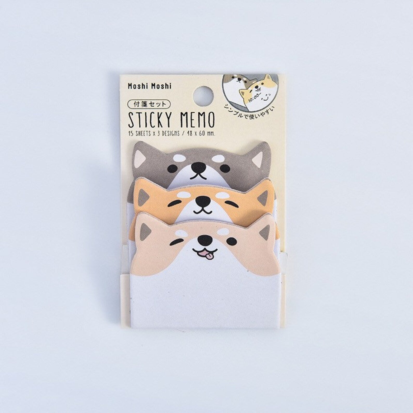 Animal sticky memo pad set