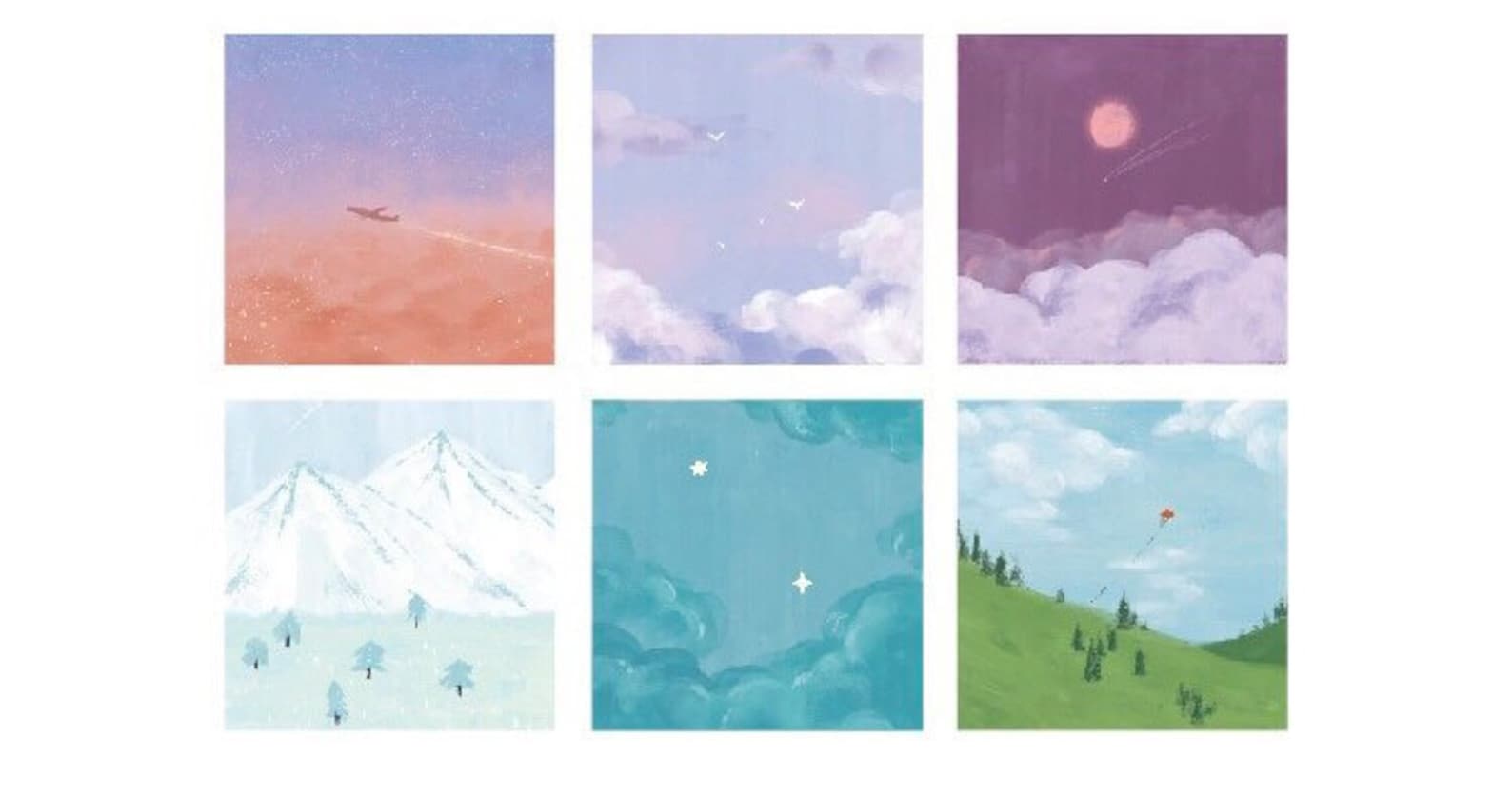 Natural Scenery Decor Paper