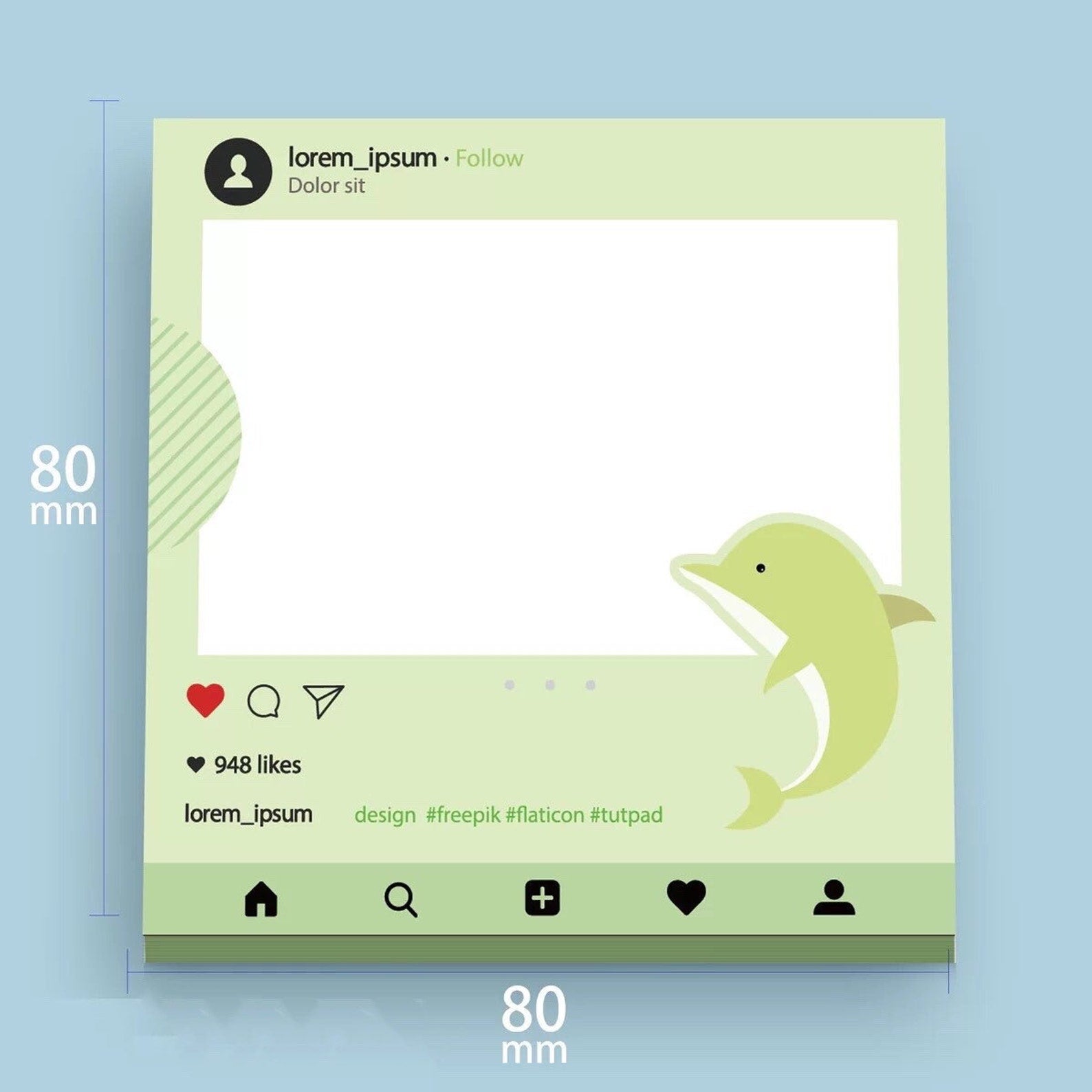 Elephant and Dolphin Notepad