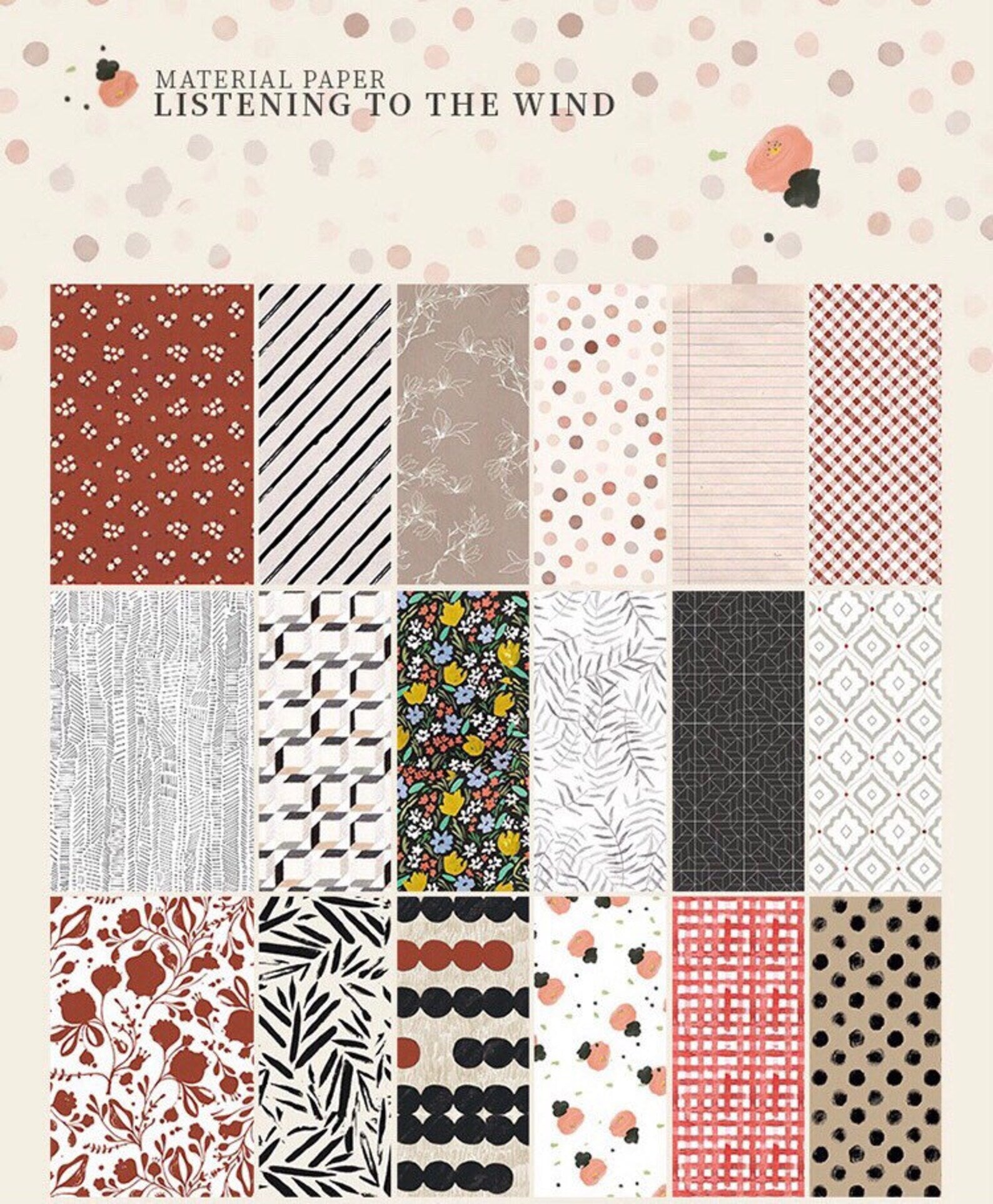 Floral Scrapbooking Paper