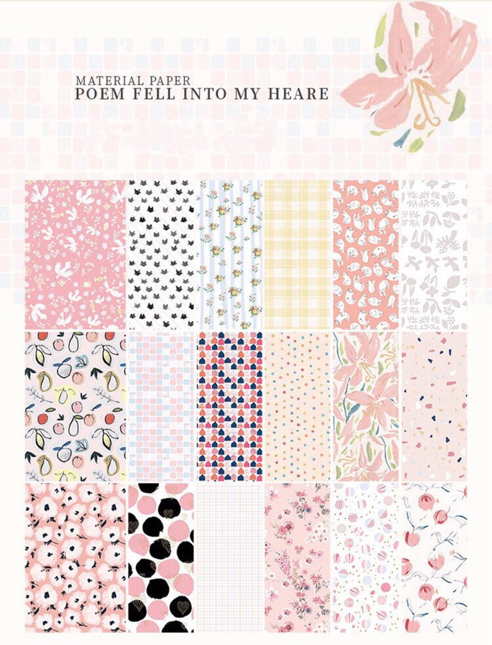 Floral Scrapbooking Paper