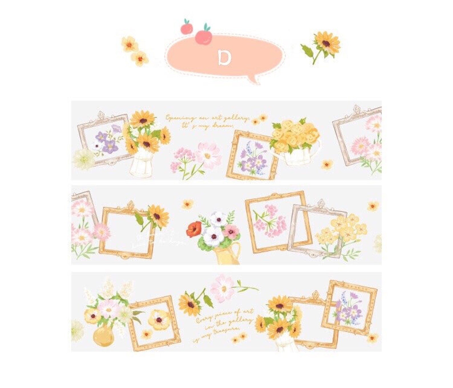 Transparent PET Bird Washi Tape