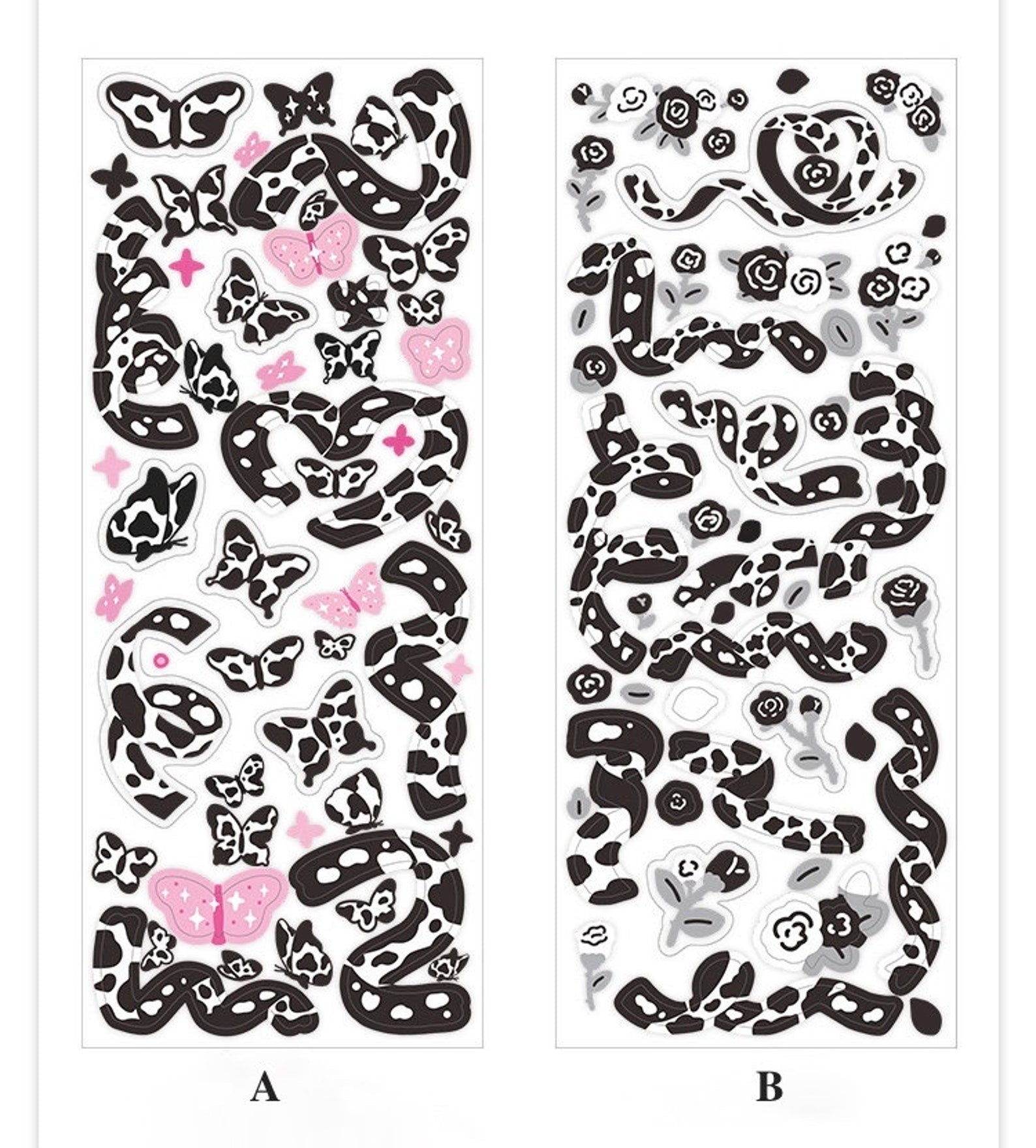 Cow Ribbon Sticker