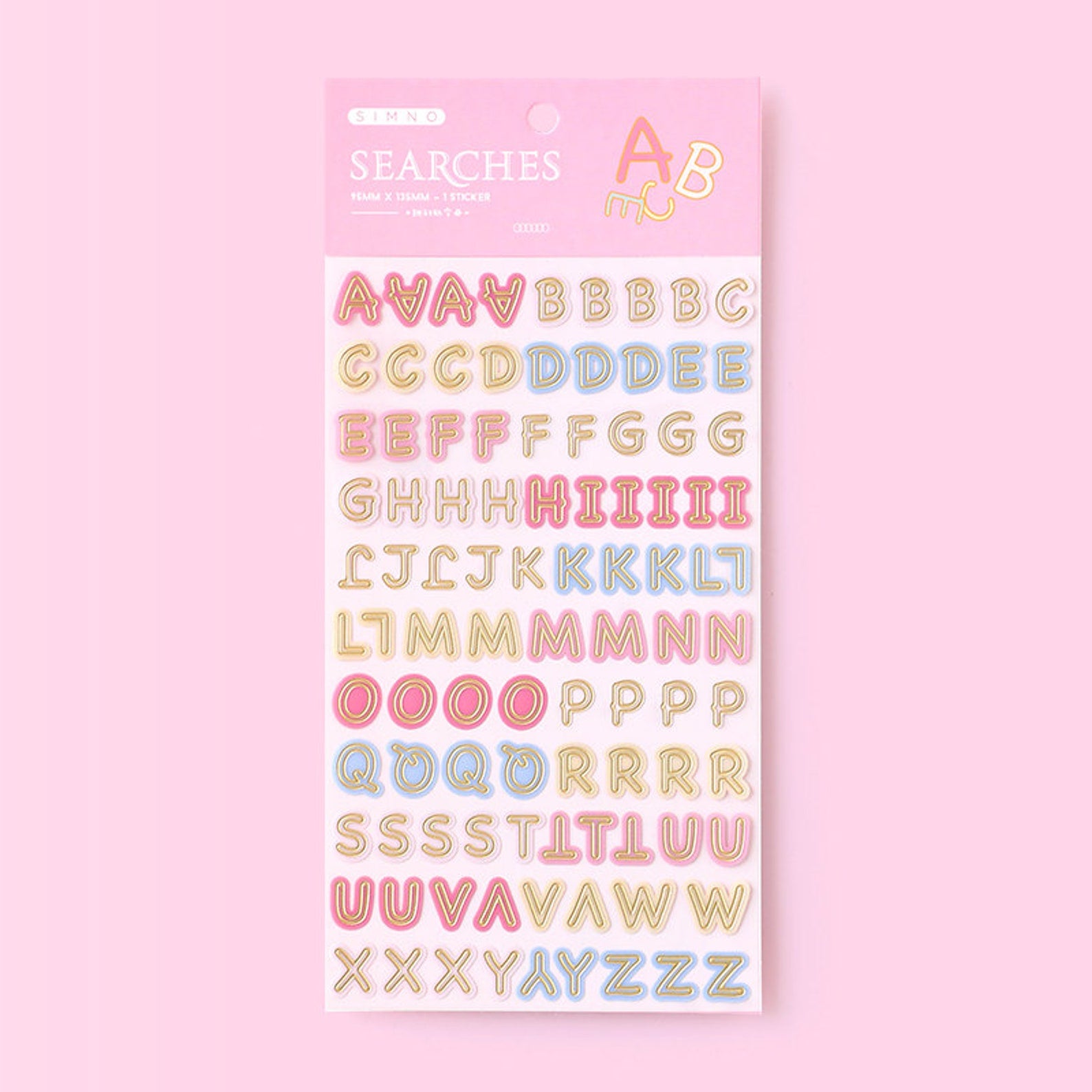Kawaii mood tracker stickers, stars and heart deco sticker sheet