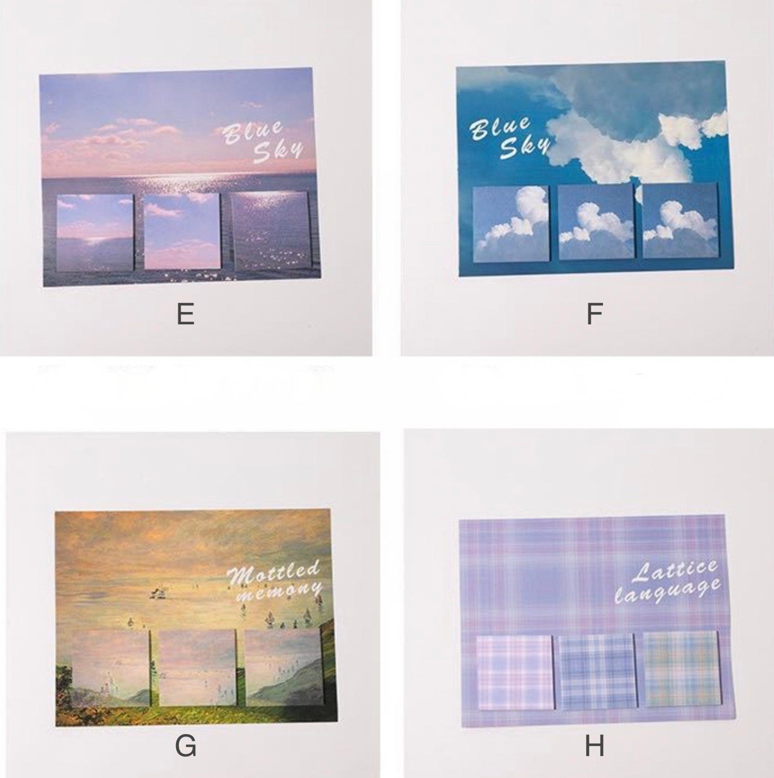 Nature scenery sticky Notepad