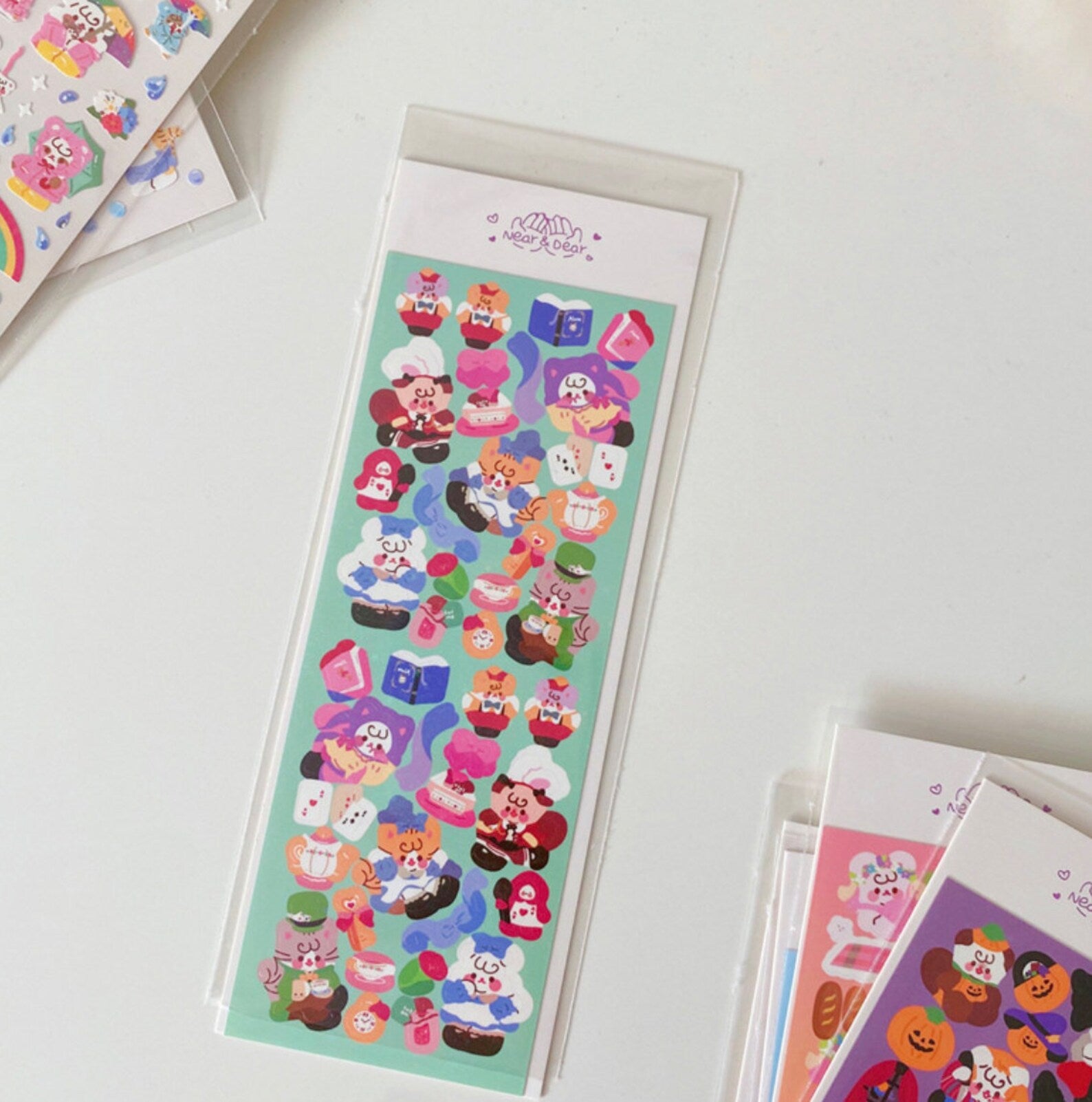 Kawaii deco sticker, toploader sticker, scrapbook, journal, planner sticker