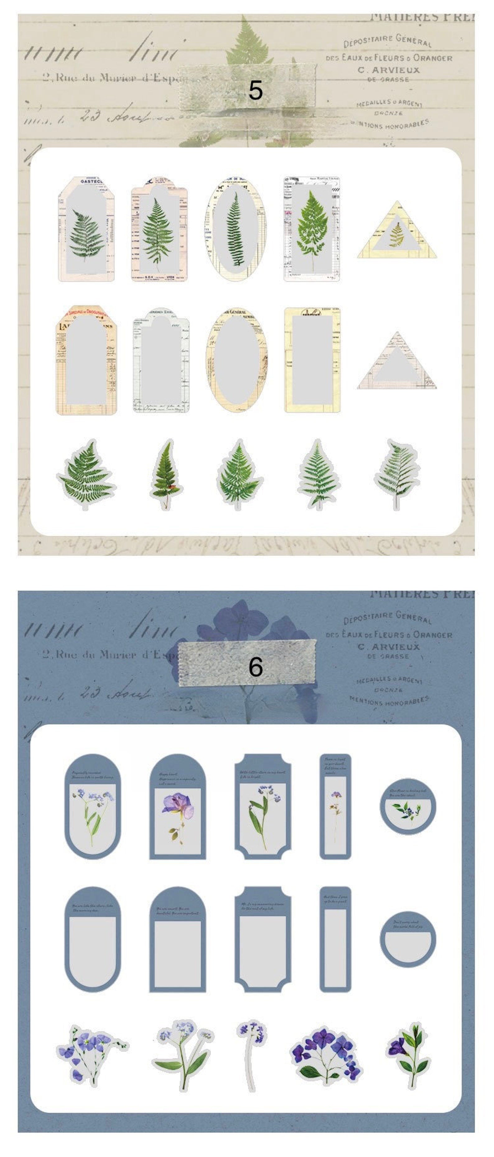 PET Flower Frame Deco Stickers