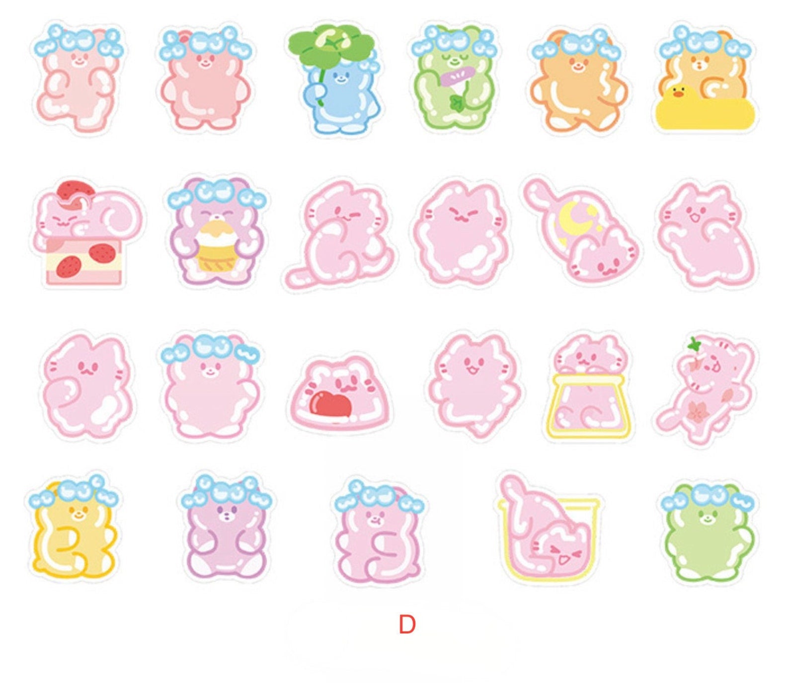 Cute Animal and Snack Sticker Pack