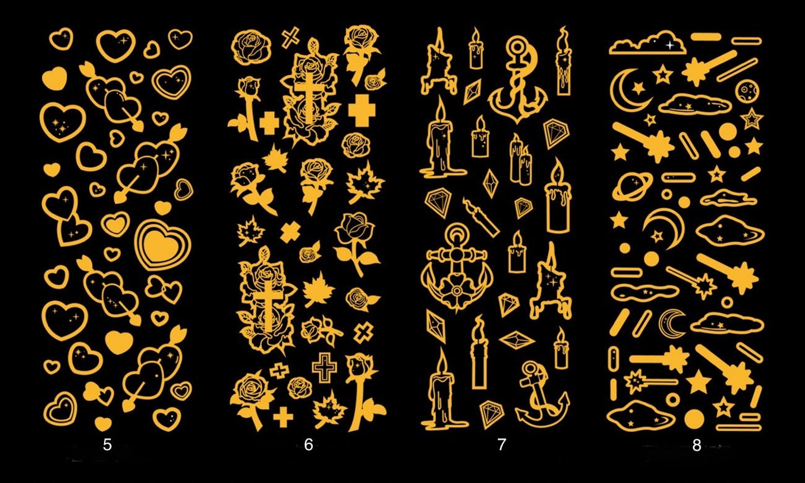 Gold Foil Deco Sticker
