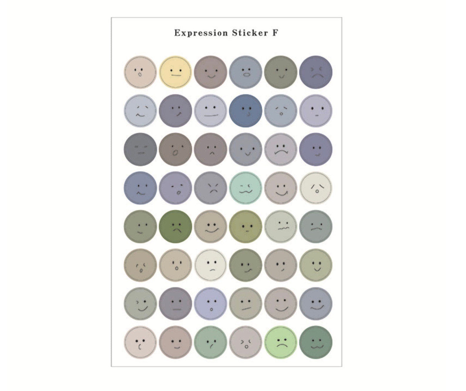 Mood Tracker Sticker Sheet