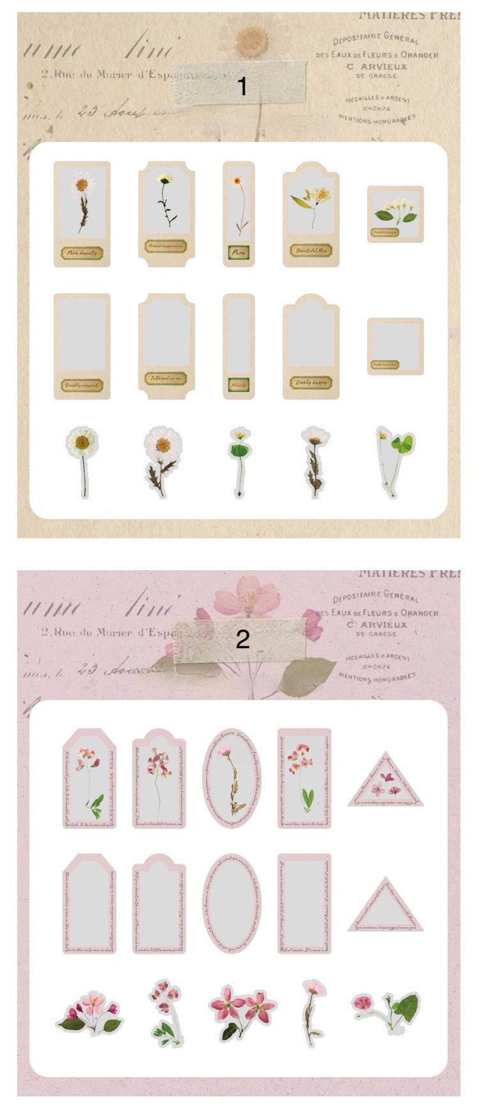 PET Flower Frame Deco Stickers