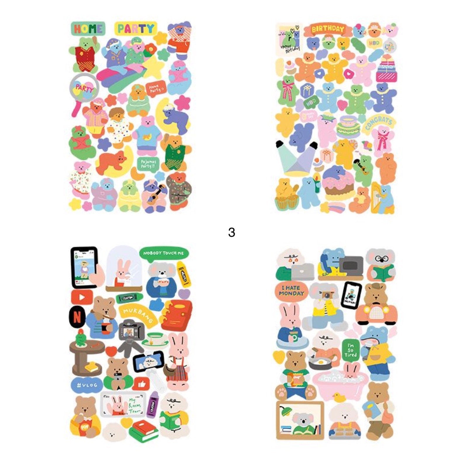 PVC Animal Deco Stickers