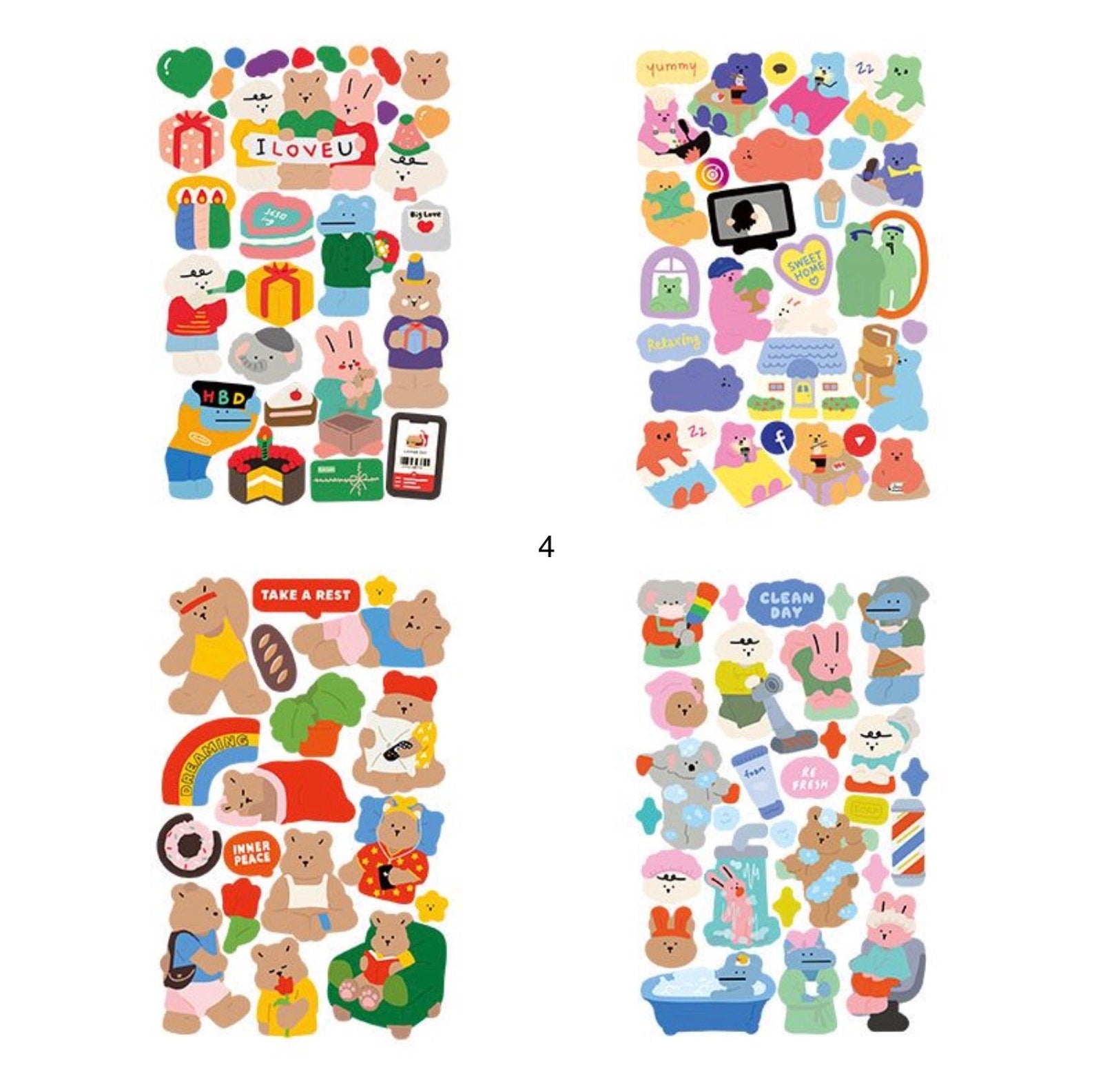 PVC Animal Deco Stickers