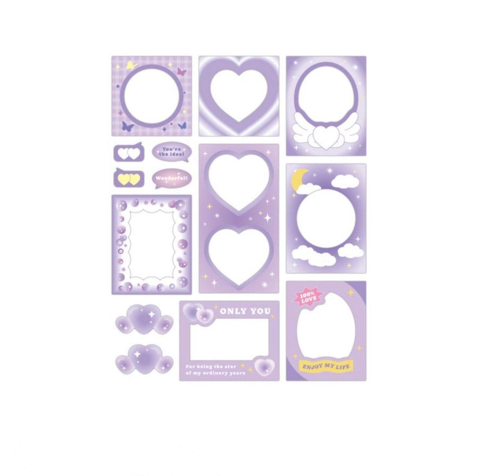 Photo Frame Sticker Sheet