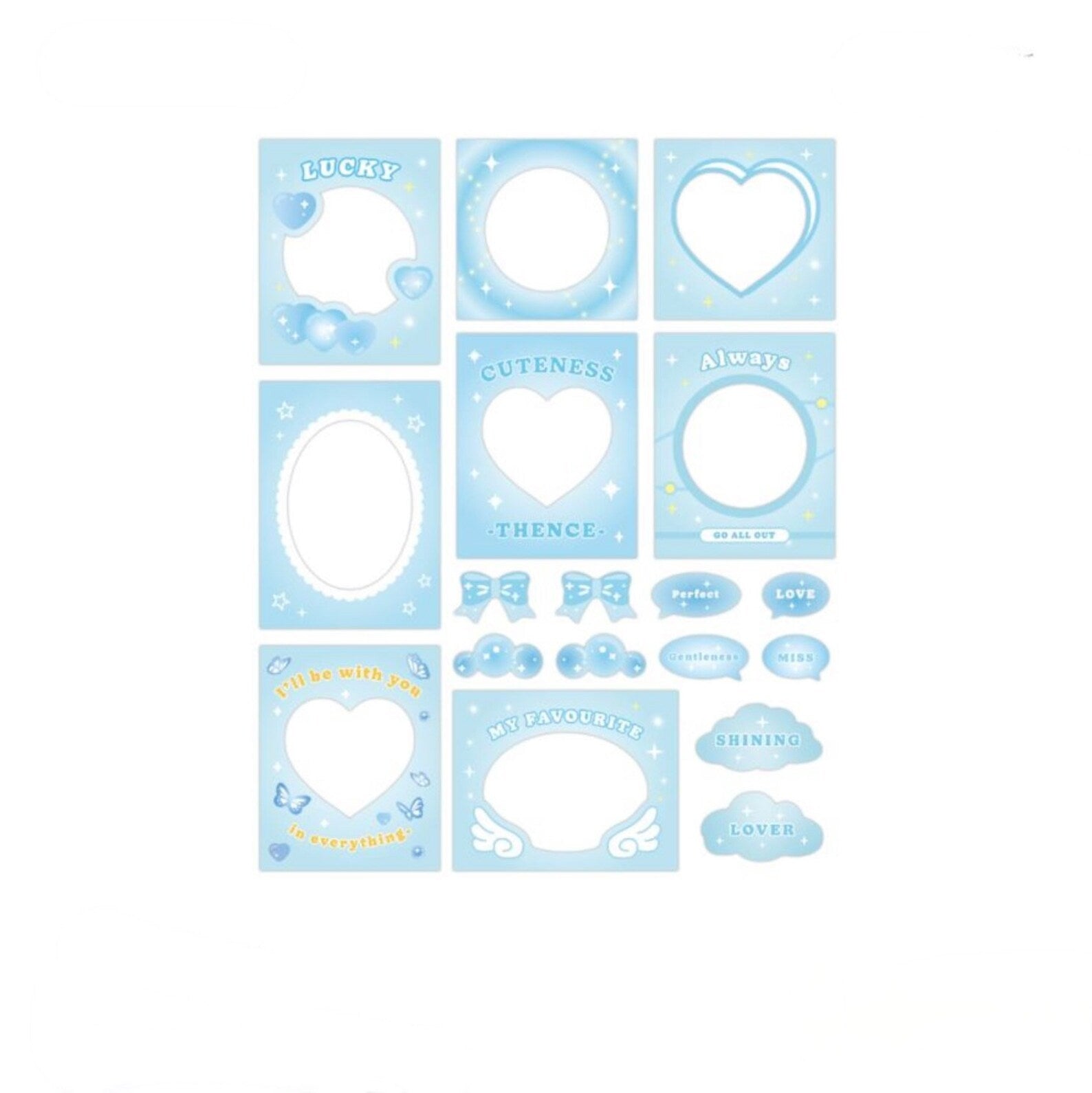 Photo Frame Sticker Sheet