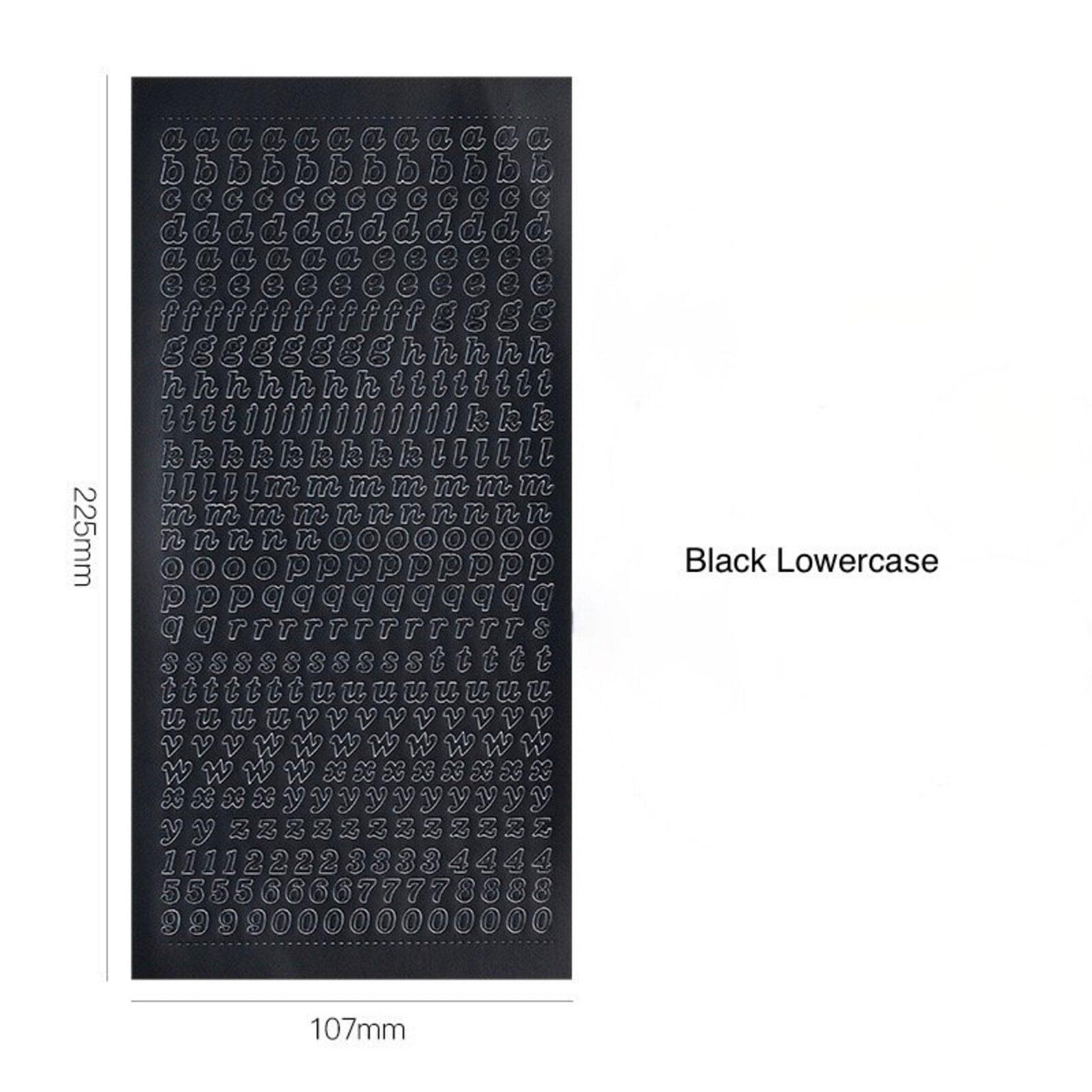 Alphabet Letter & Number Sticker Sheet