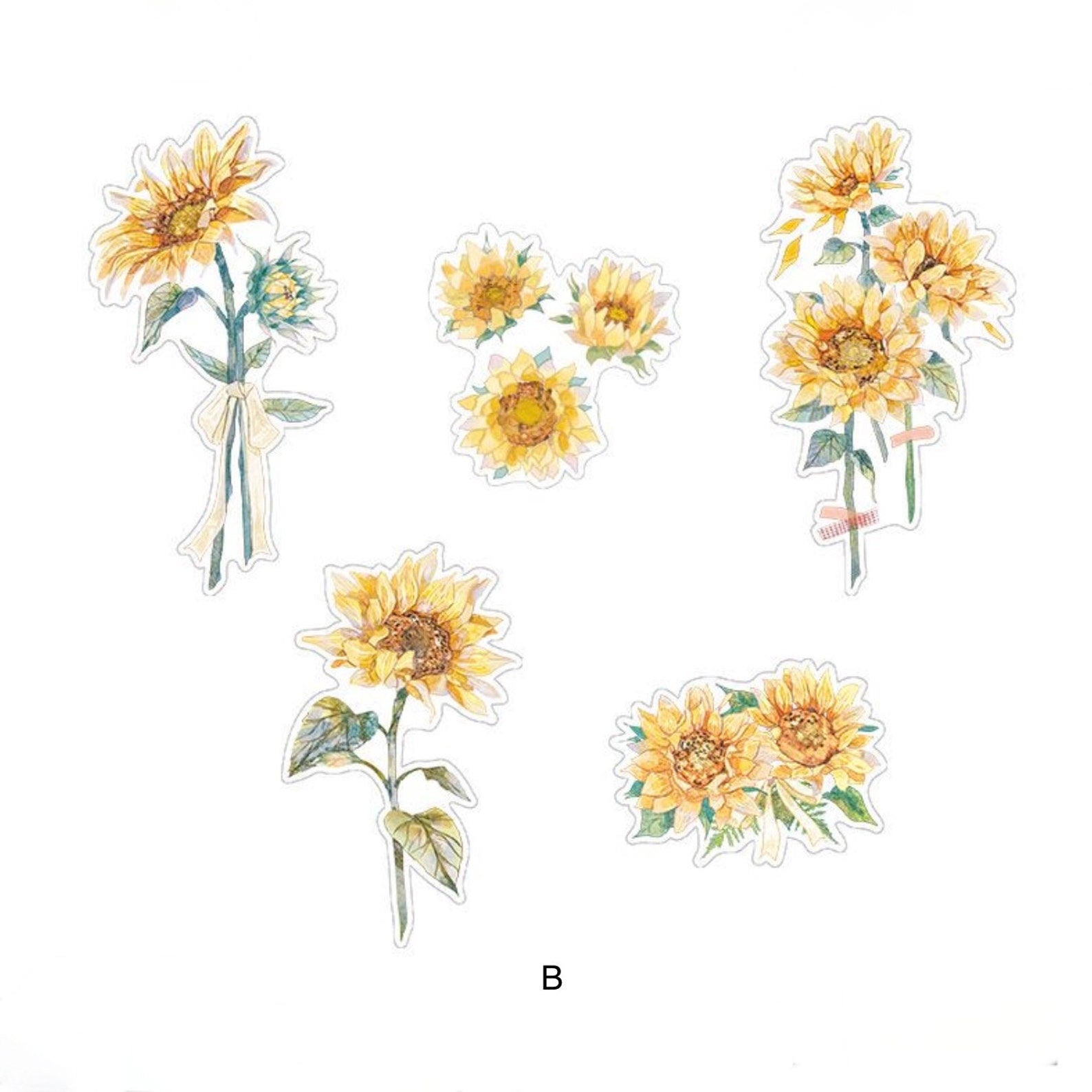 PET Flower Sticker Pack