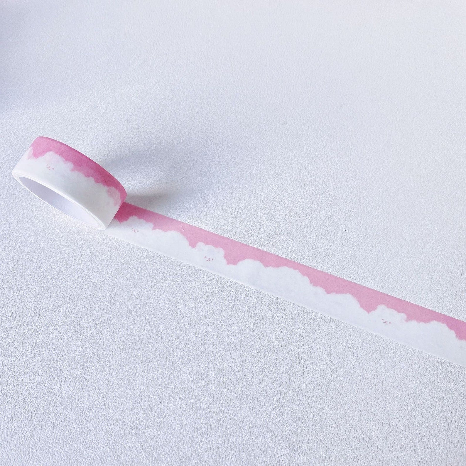 Kawaii cloud washi tape, bear washi tape, heart shape cloud washi tape